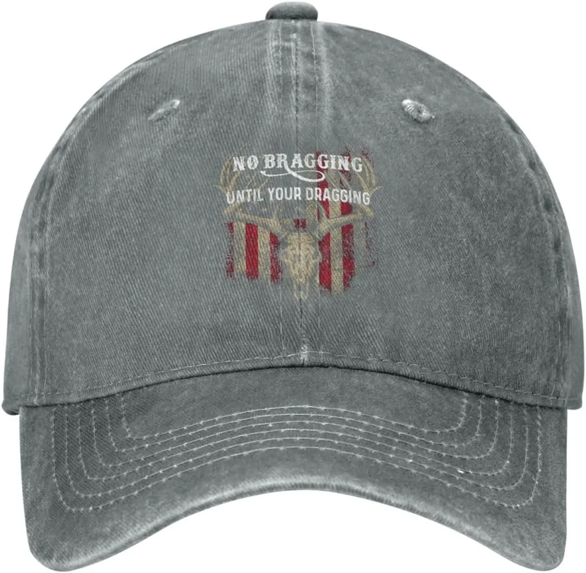 No Bragging Until Your Dragging  Hat for Men Baseball Caps Graphic Hat