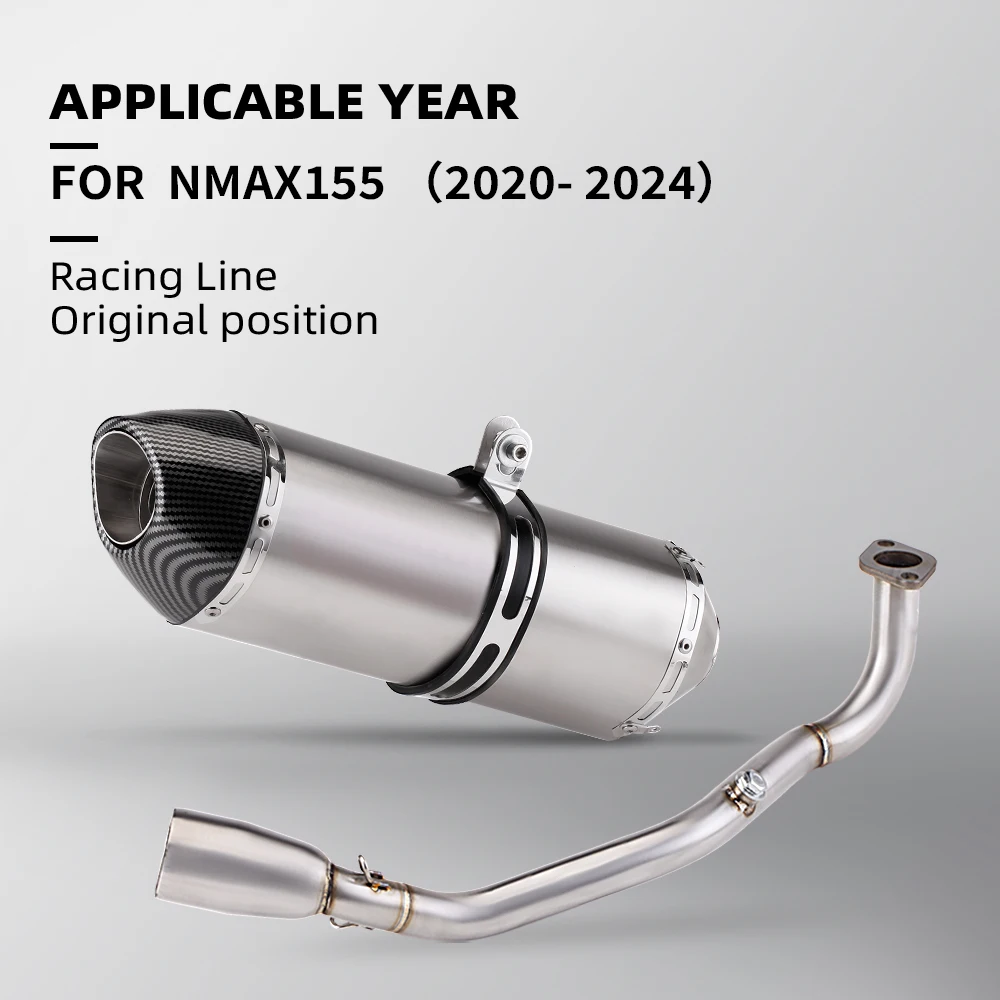 

Универсальная модификация мотоцикла 51 мм NMAX-155 nmax155 Silp On R77, передняя выхлопная труба из нержавеющей стали 2020-2024