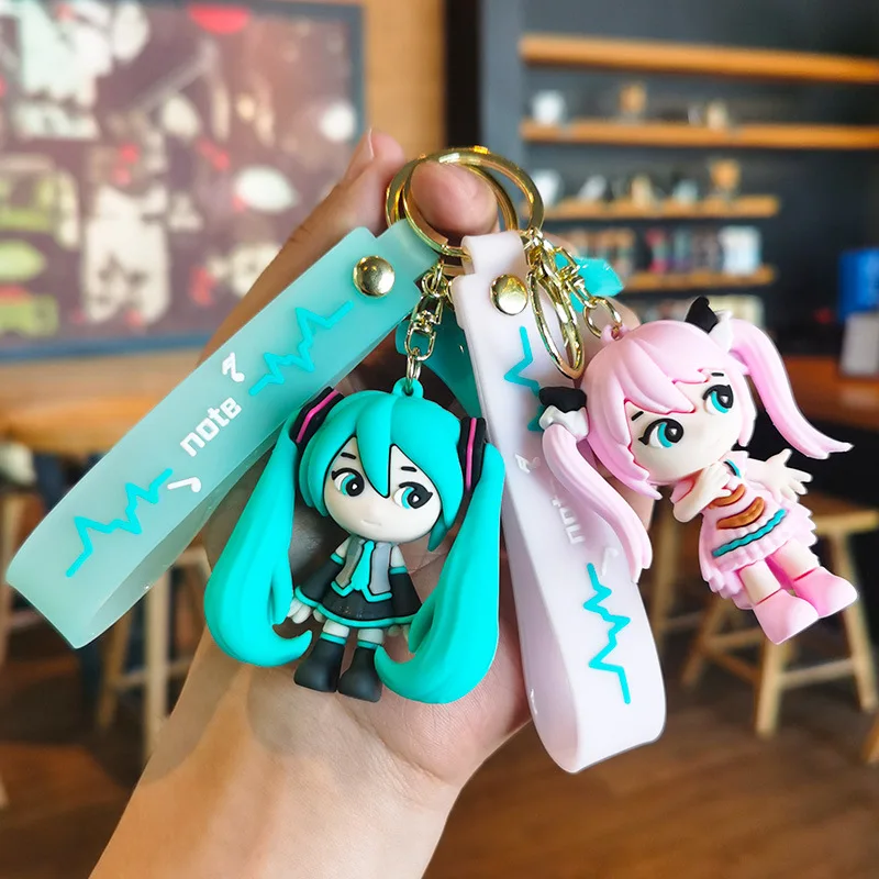 2nd Generation Miku Keychain Cartoon and Cute Ins Gift Car Bag Schoolbag Girls Doll Machine Companion Gift Personalized Gift Y2k