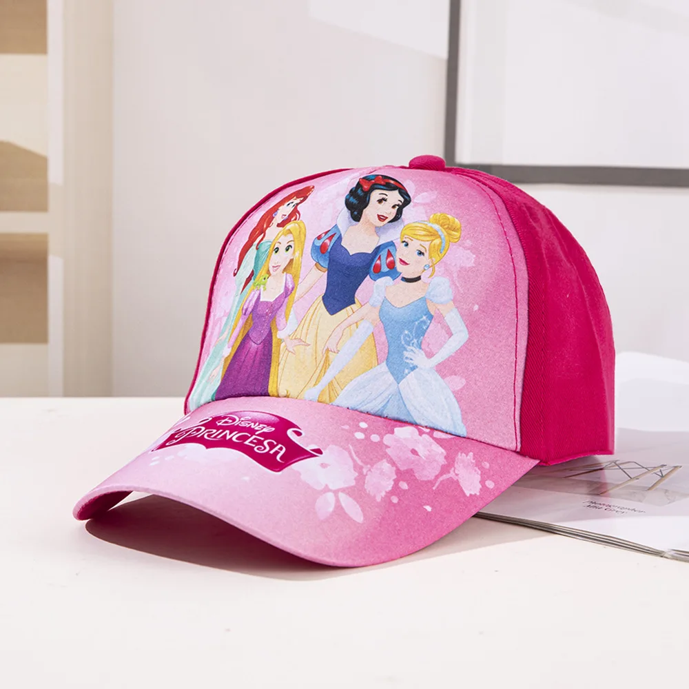 Disney Anime Frozen Baseball Cap Elsa Anna Baseball Cap Frozen Princess Girl Hat Mickey Minnie Mouse Outdoor Caps Sun Protection