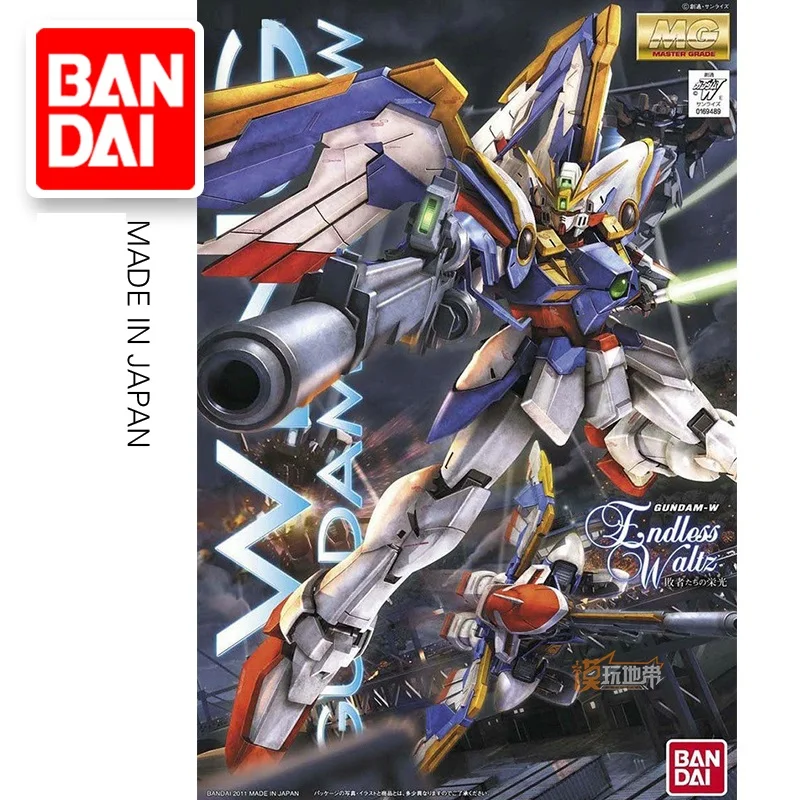 

BANDAI Original MG 1/100 WING GUNDAM EW VERSION Assemble Model Action Figures Robot Toy Transformation Robot