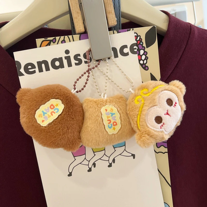 【BS】猿王ぬいぐるみキーホルダーおもちゃ漫画カピバラ孫悟空ぬいぐるみペンダント車のキーリングバックパックバッグデコレーション子供ギフト