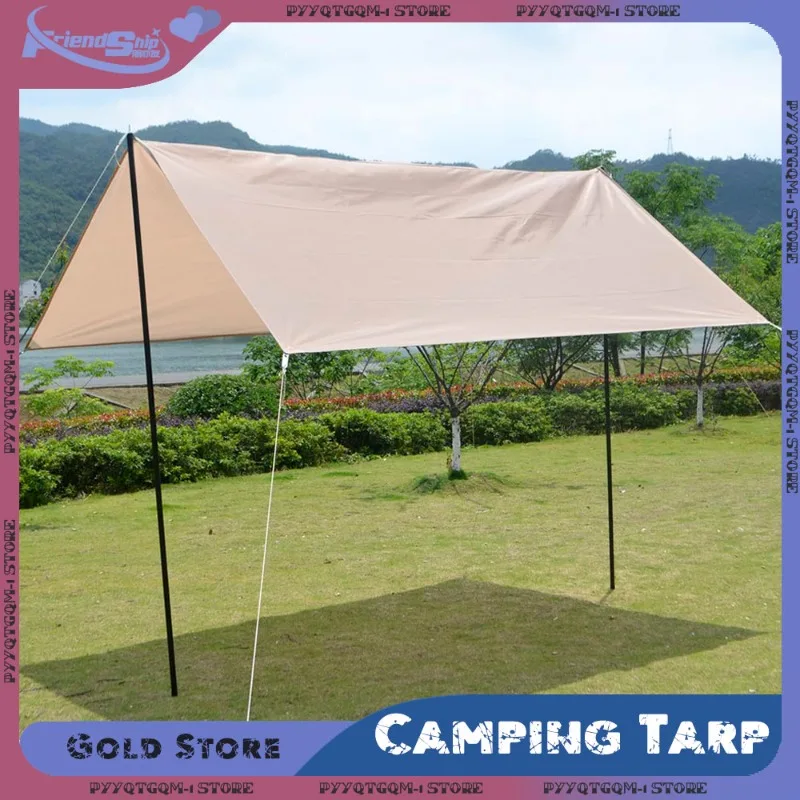 

Awning Tarp Waterproof Tent Ultralight Sunscreen Rain-proof Fabric Garden Canopy Outdoor Tourist Sun Shelter Camping Products