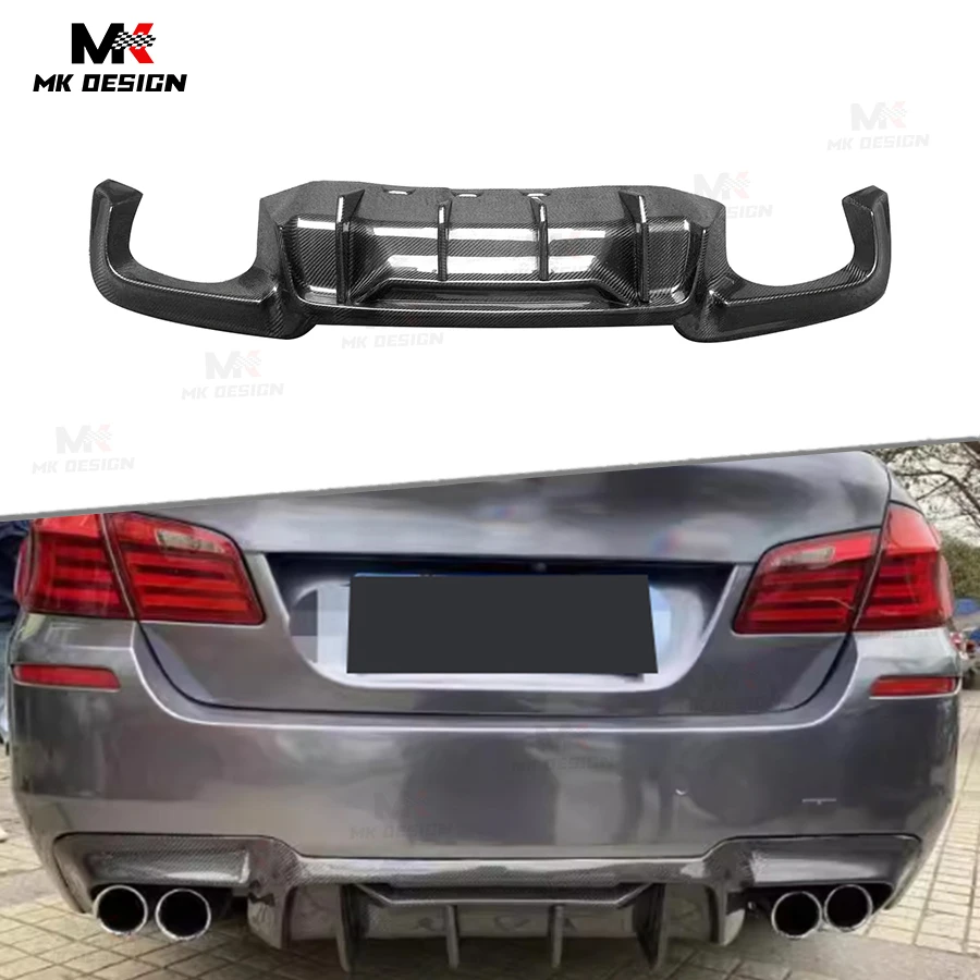 

Carbon Fiber R Style Rear Diffuser for BMW 5 Series F10 M5 2010-2016 Carbon Rear Bumper Lip Splitter Diffuser Car Accessories