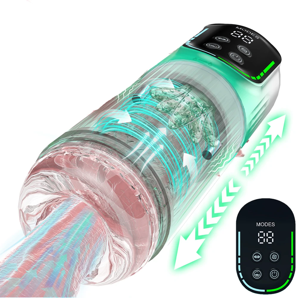 Male Masturbator Penis Pump Sex Toys for Men Sex Toy Pocket Pussies Thrusting Rotating Sucking Stroker Adult Toys Vacuum Pumps