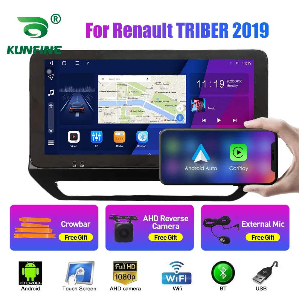 

10.33 Inch Car Radio For Renault TRIBER 2019 2Din Android Octa Core Car Stereo DVD GPS Navigation Player QLED Screen Carplay