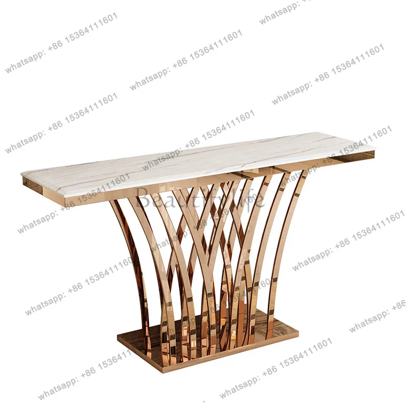 XX.Style Trendy Entryway Table Italian Minimalist Space Saving Vintage Coffee Tables Design Simple Mesas Para Sala Home Furni