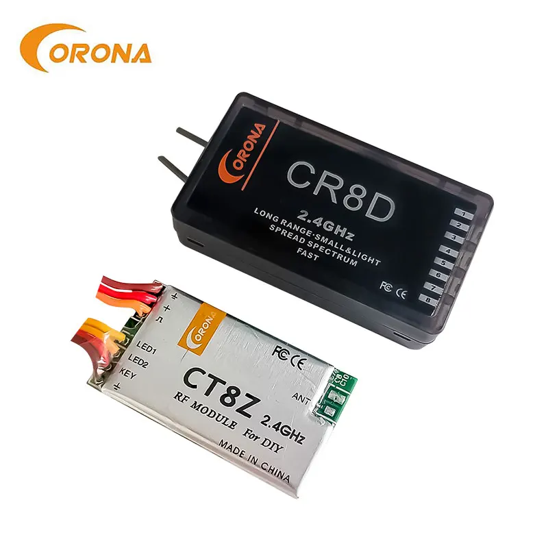 Corona 2.4Ghz DIY Module CT8Z (DSSS) with Receiver CR8D or CR4D Convert Transmiter for FM PPM transmitter upgrade 2.4Ghz System