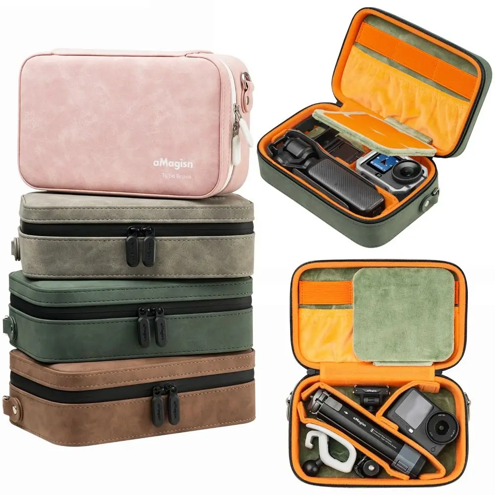 

Protective Action Camera Storage Bag Shockproof Waterproof Carrying Case Adjustable Dividers Dustproof for DJI/Insta360/GoPro