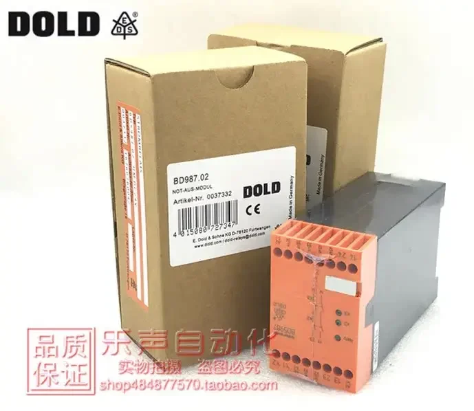 2026.4 BD5987 24VDC Dodd Safety Relay BD5987.02 Order Number 0037332 Genuine In Stock