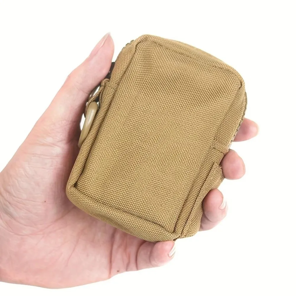 Versatile Multi-Functional Waist Bag Multi-Pocket Solid Color Coin Purse Durable Accessory Bag Sports Events