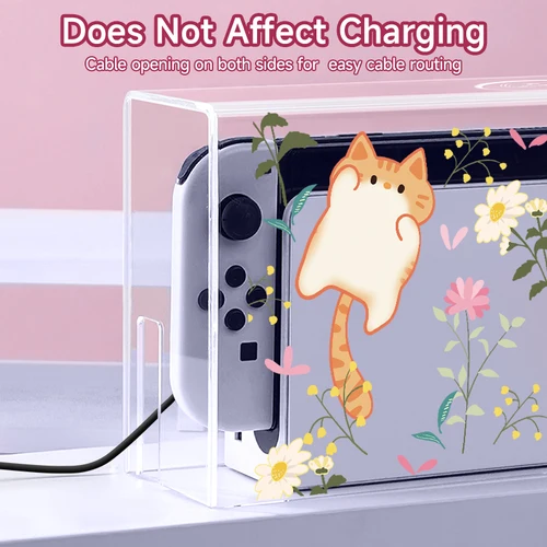 Vitrina con cubierta antipolvo para caja de interruptor, compatible con Switch NS/OLED, carcasa protectora acrílica a prueba de caídas y arañazos