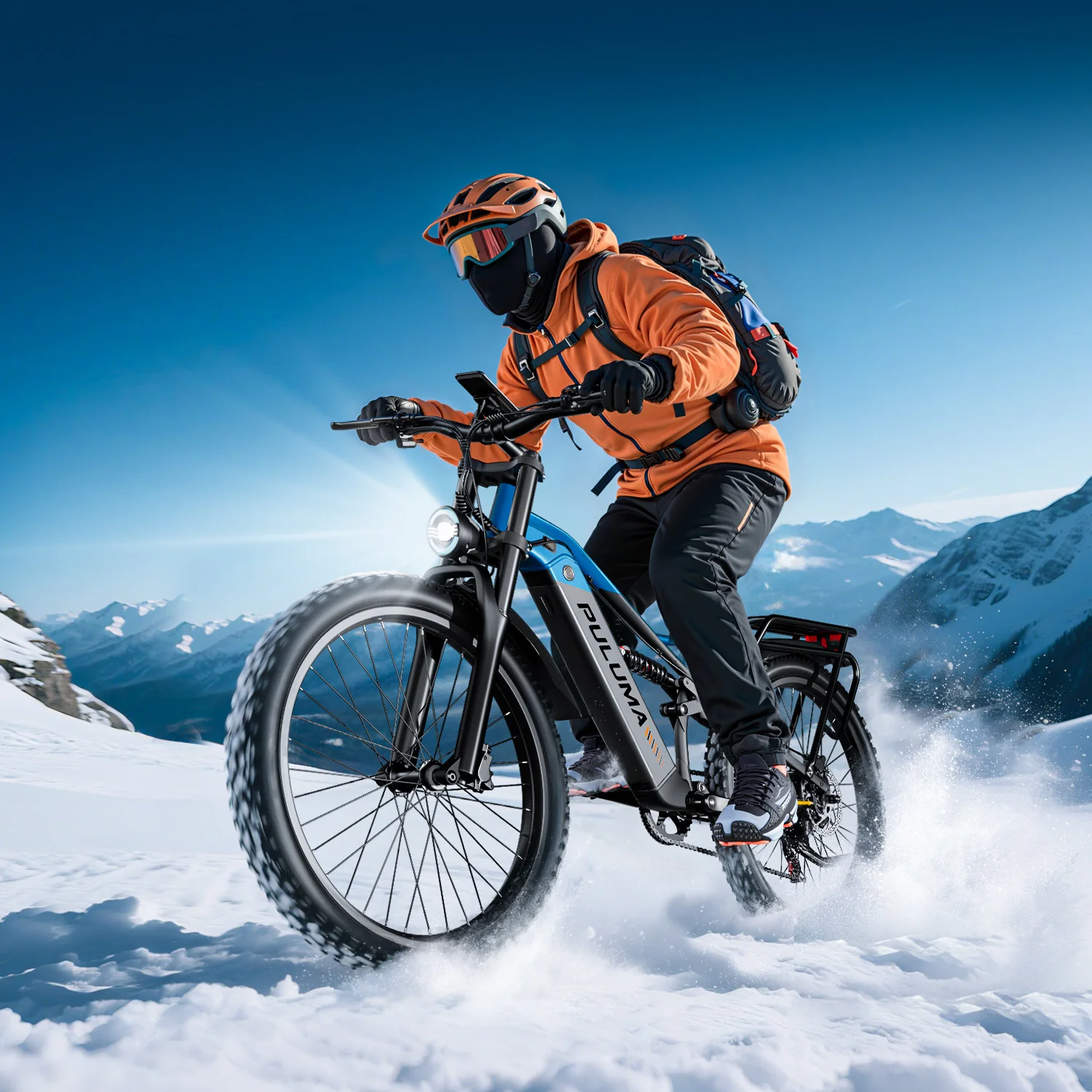 PULUMA PE86 Komfort E-Bike |   7-Gang Shimano, Vollfederung & LCD-Display, 48V20AH 70KM Reichweite
