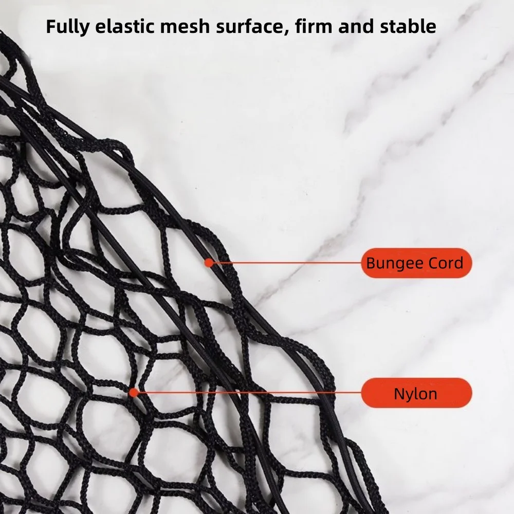 ISURE MARINE Cargo Net Stretchable, Adjustable Elastic Car Boot Net, Double-layer Luggage Fixed Net for SUVs, Cars, Trucks