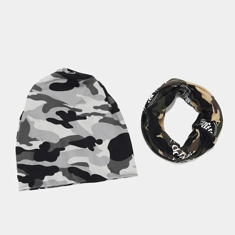 Spring Cotton Print Thicken Knitted Hat Warm Skullies Cap Beanie Hat For Men and Women 13