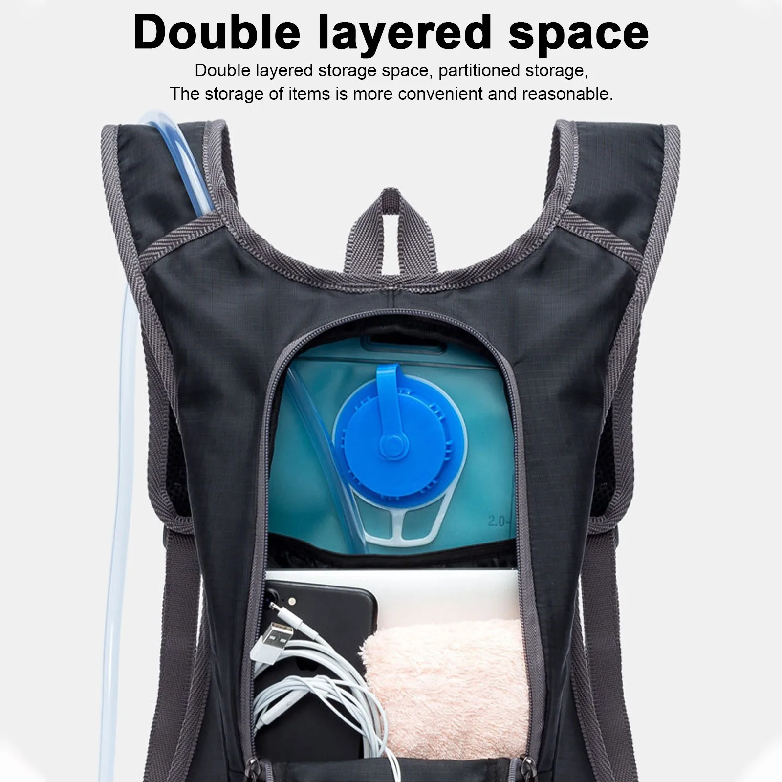 أزياء Colorblock في الهواء الطلق خفيفة الوزن المحمولة دراجة أكياس تسلق المشي لمسافات طويلة الحقيبة MTB الطريق الدراجة المائية على ظهره #5