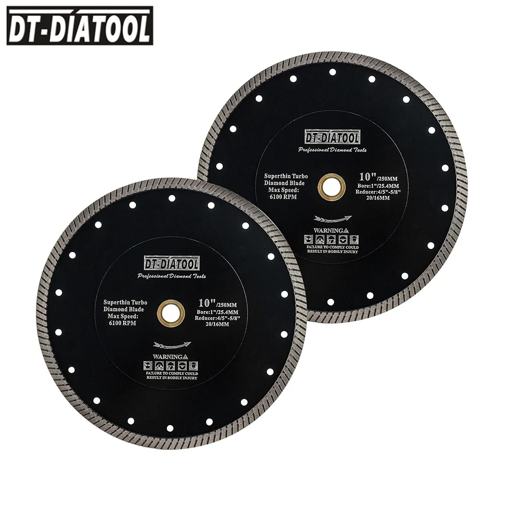 DT-DIATOOL 1 st Dia 7 "/180mm Diamantdoorslijpschijf Disc Mesh Turbo Tegel Porselein Marmer Grinder Zaagblad Circulaire Boring 22.23mm