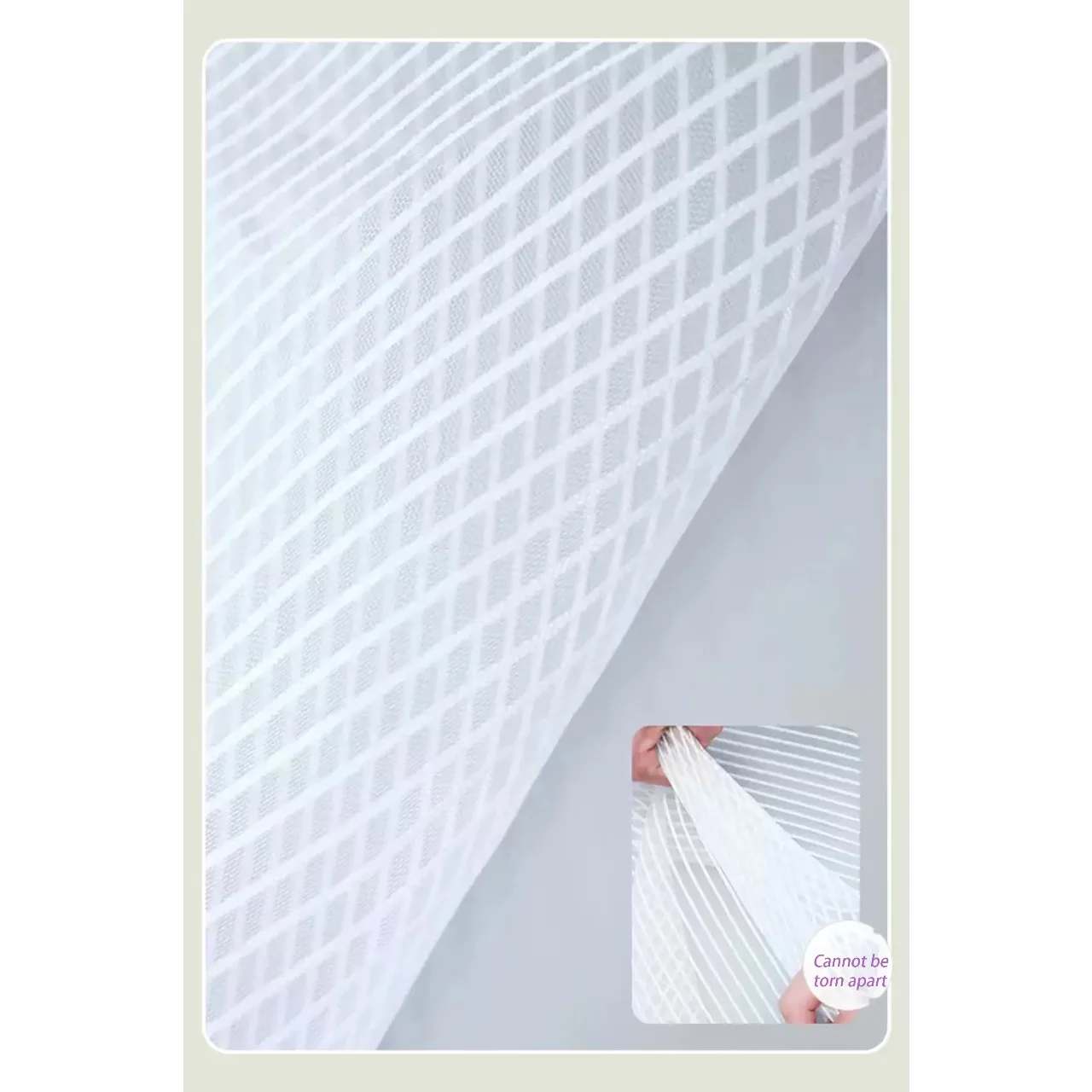 White Magnetic Door Curtain Custom Size Mosquito Net Automatic Closing Invisible Door Curtain Screen Window Diamond Mesh