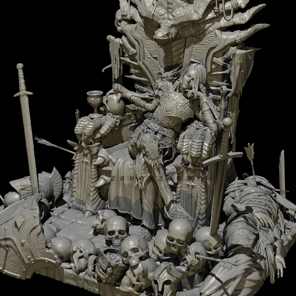 

70mm 90mm 110mm Resin Soldier model kits figure colorless and self-assembled (3D Printing ) TD-6650/3D