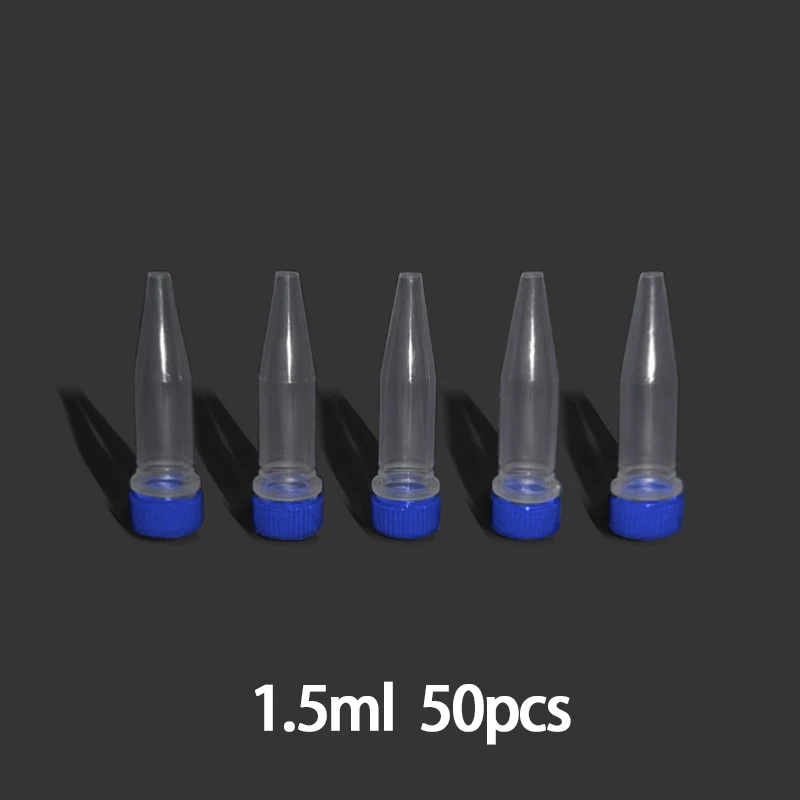 50pcs/bag 1.5ml Screw Top Centrifuge Tube Sterile Experimental High Quality Refrigeration Tube Volume Vials