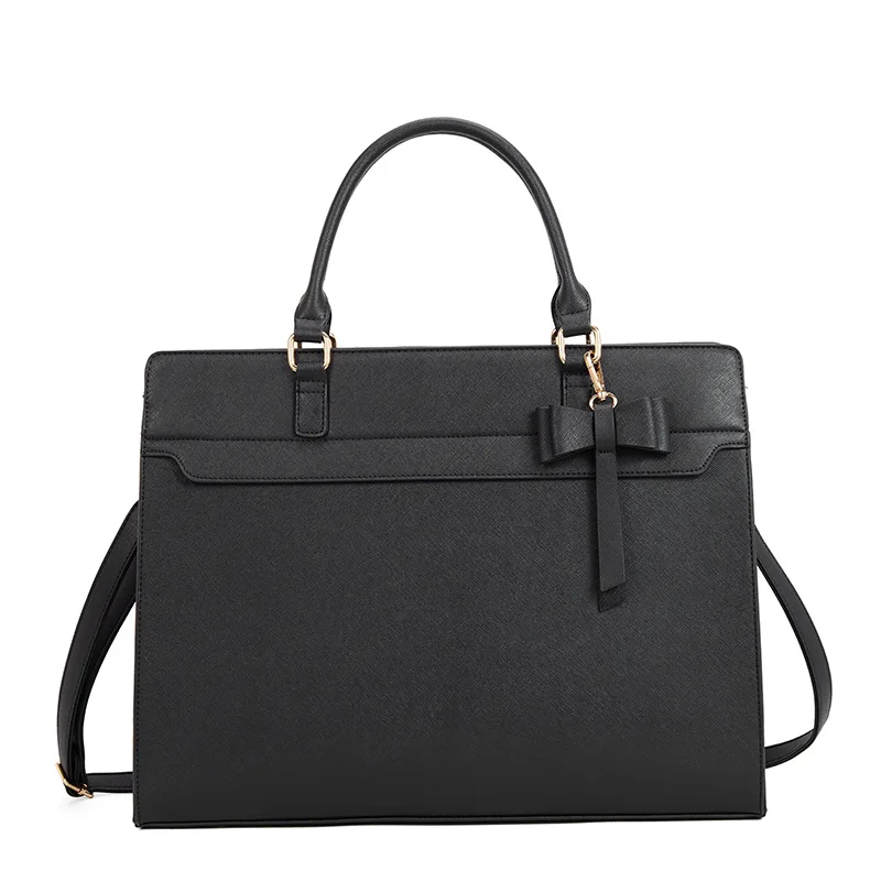 Women's Large Capacity 15.6 Inch Laptop Briefcase Multi-Functional Tote Handbag Shoulder Crossbody Work Bag