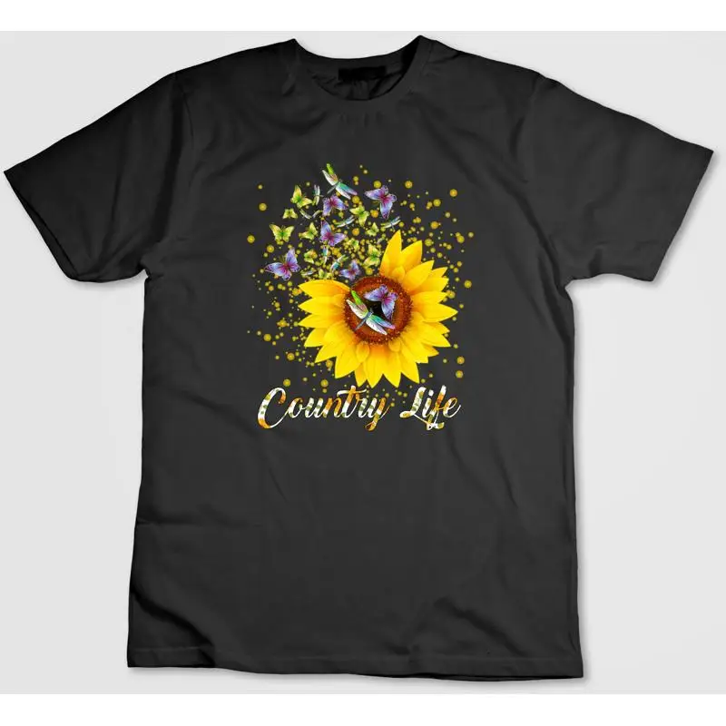 

Country Life Flower Figure T Shirt Men Woman H360