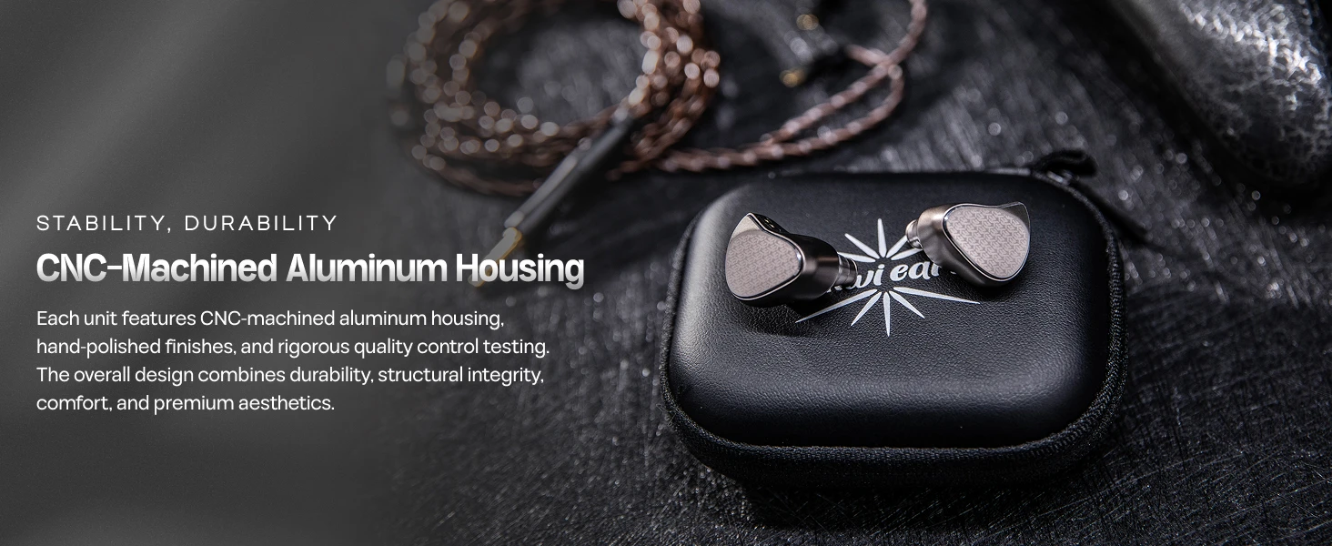 Linsoul Kiwi Ears Halcyon Weltweit erste MEMS + 1DD + 3BA Tribrid IEM-Ohrhörer mit Gaming-Boom-Mikrofon – Detail 7