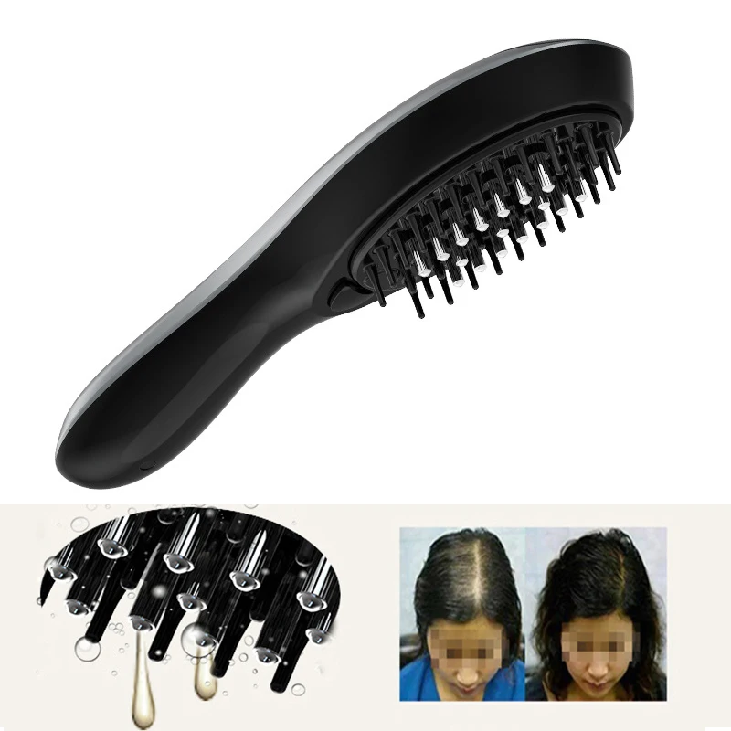 New Rechargeable Hair Growth Comb Imported Into Liquid Vibrating Massager Hair Loss Treatment Hair Anti-loss Regeneration Brush