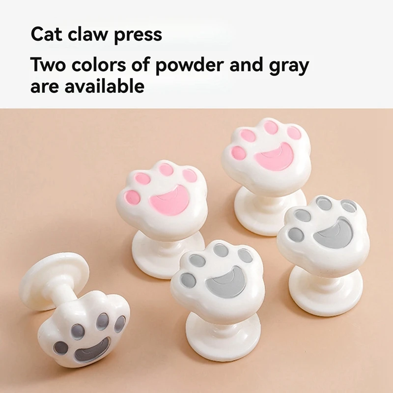 ABDJ-Pulso de botón de inodoro con garra de gato, asistente de lavado de inodoro de uñas largas, fácil de instalar