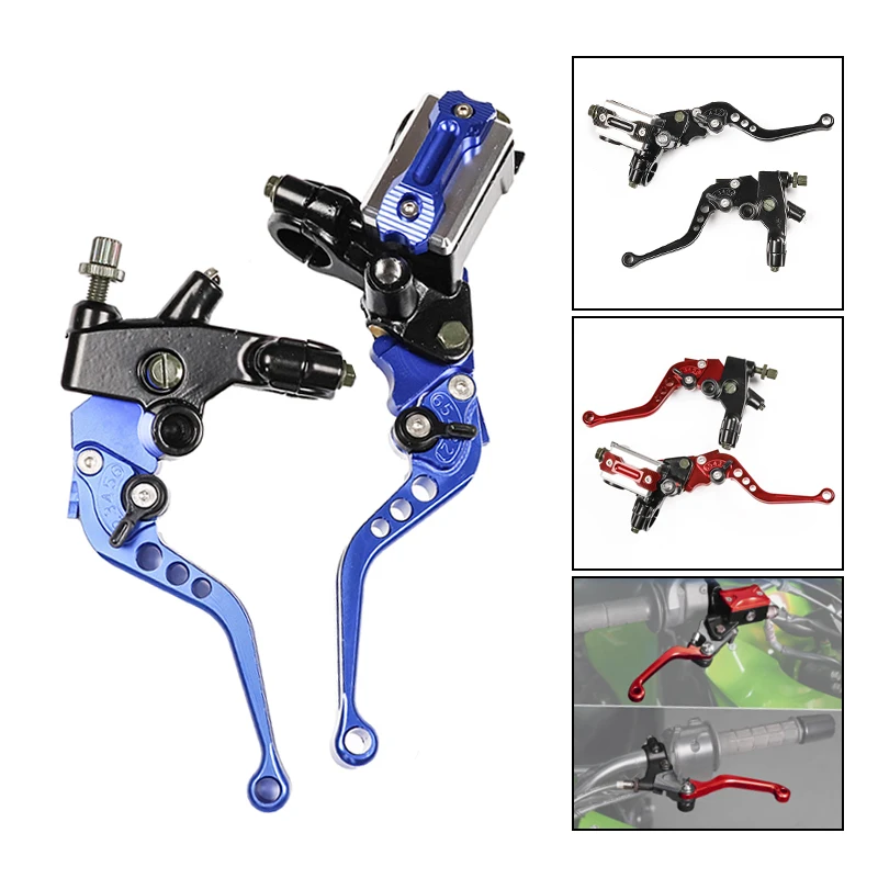 

22 мм универсальный мотоциклетный руль с ЧПУ, рычаг главного цилиндра, ручка гидравлического тормозного насоса, регулируемый рычаг сцепления