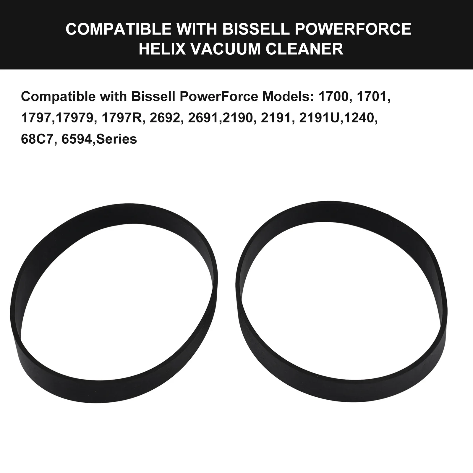 Сменный ремень для Bissell PowerForce, 2 шт., для HELIX 2191U, 2191, 2190H, 1797, 1240, 1700, аксессуары для пылесоса