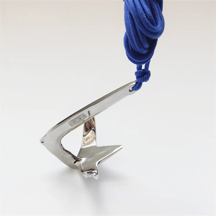 Starfish 7.5kg 25kg Bruce Anchor Yacht Hardware Fittings 316 Stainless Steel Mirror Polished Heavy Duty Anchor Boats