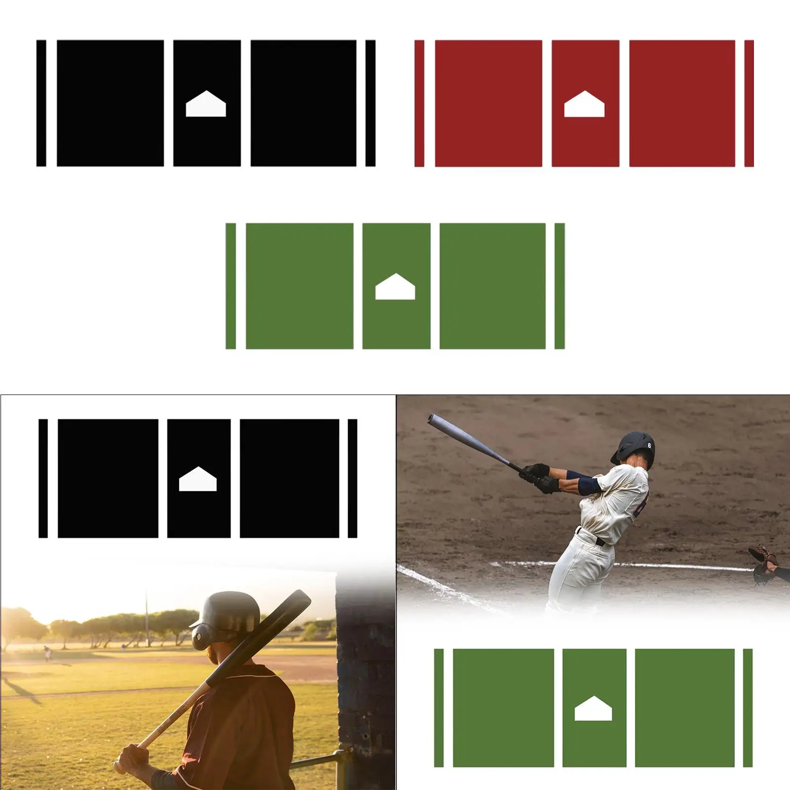 

Baseball Hitting Mat Exercise Pad Gifts Baseball Softball Training Mat Supplies for Baseball Teenagers Family Training Softball