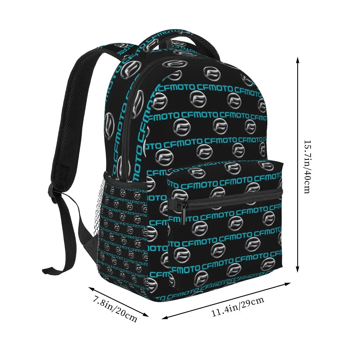 CFMoto Logo Motorcycle Backpack Student Boys Girls BookBag Kids School Bag Laptop Shoulder Bags for Men Women