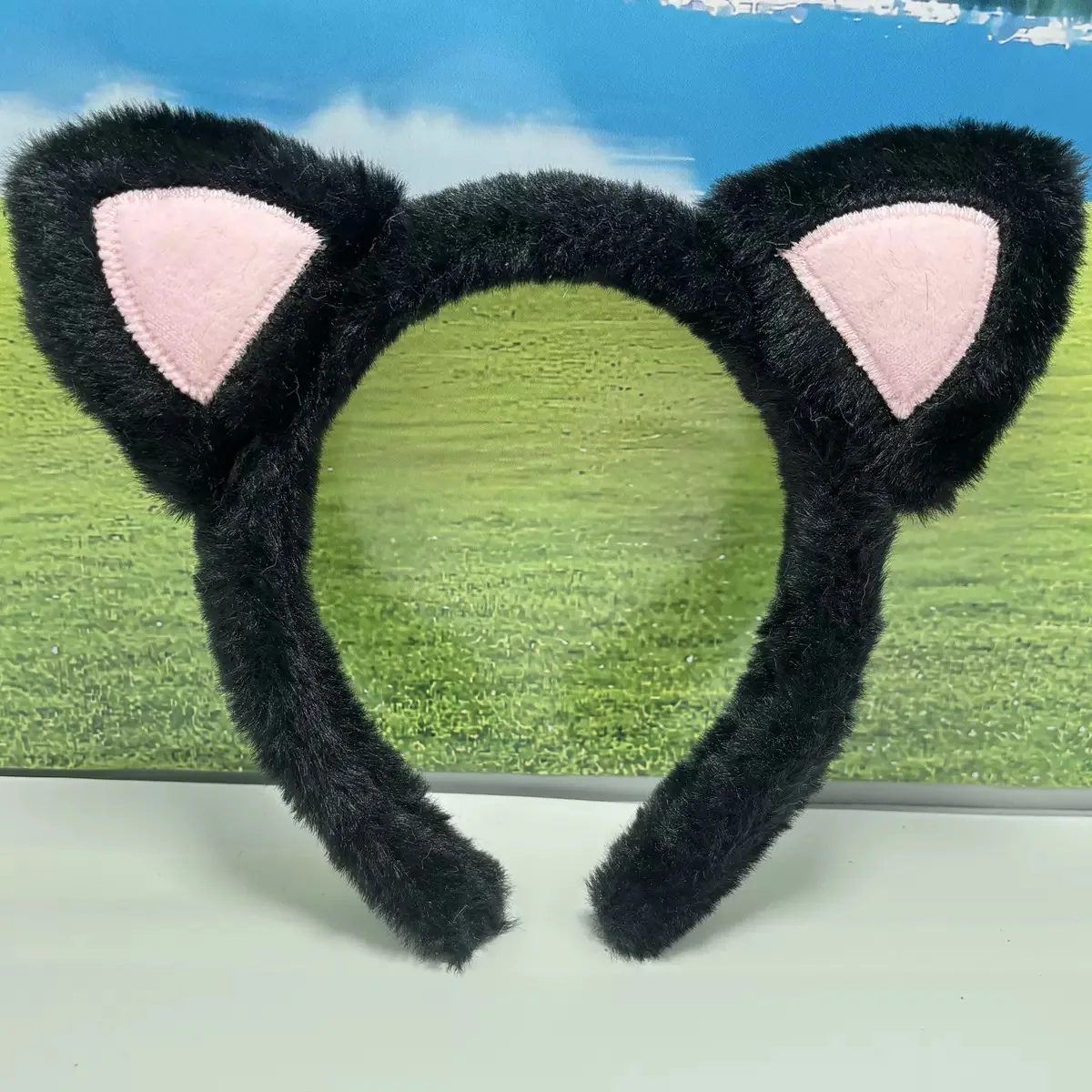 Punk-Werwolf-Cosplay-Stirnband, Halloween-Dämonenkopfbedeckung, Katzen-, Wolf- und Fuchskopf-Stirnband, niedliches Tier-Plüsch-Kopfbedeckung, Party-Kostüm-Requisiten – Detail 17