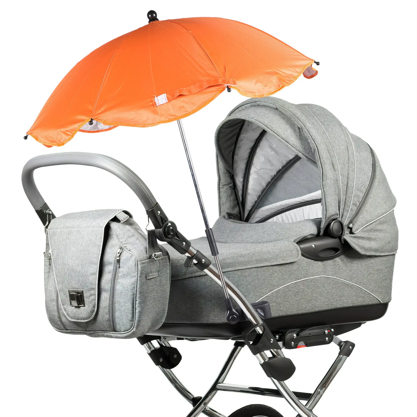 

Baby Stroller Parasol Upf 50 Uv Protection Clamp On Detachable Sunshade For Stroller Wheelchair Bike Beach Chair