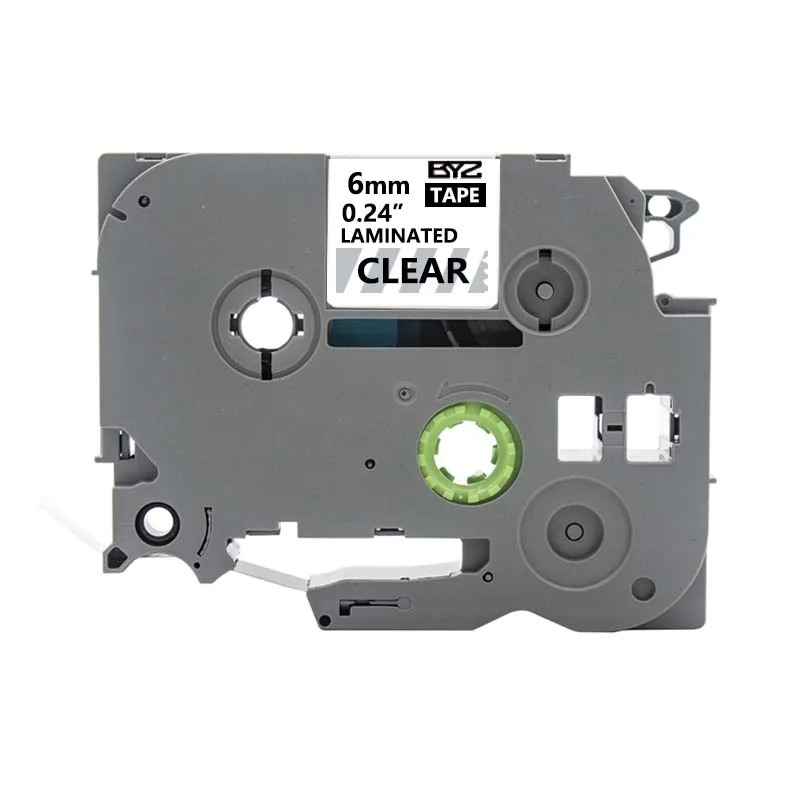 1Pack Compatible with Brother P-Touch Label Tape, 6mm 0.24' Laminated TZe-211 Black on White Brother P-Touch Label Maker PT-D210