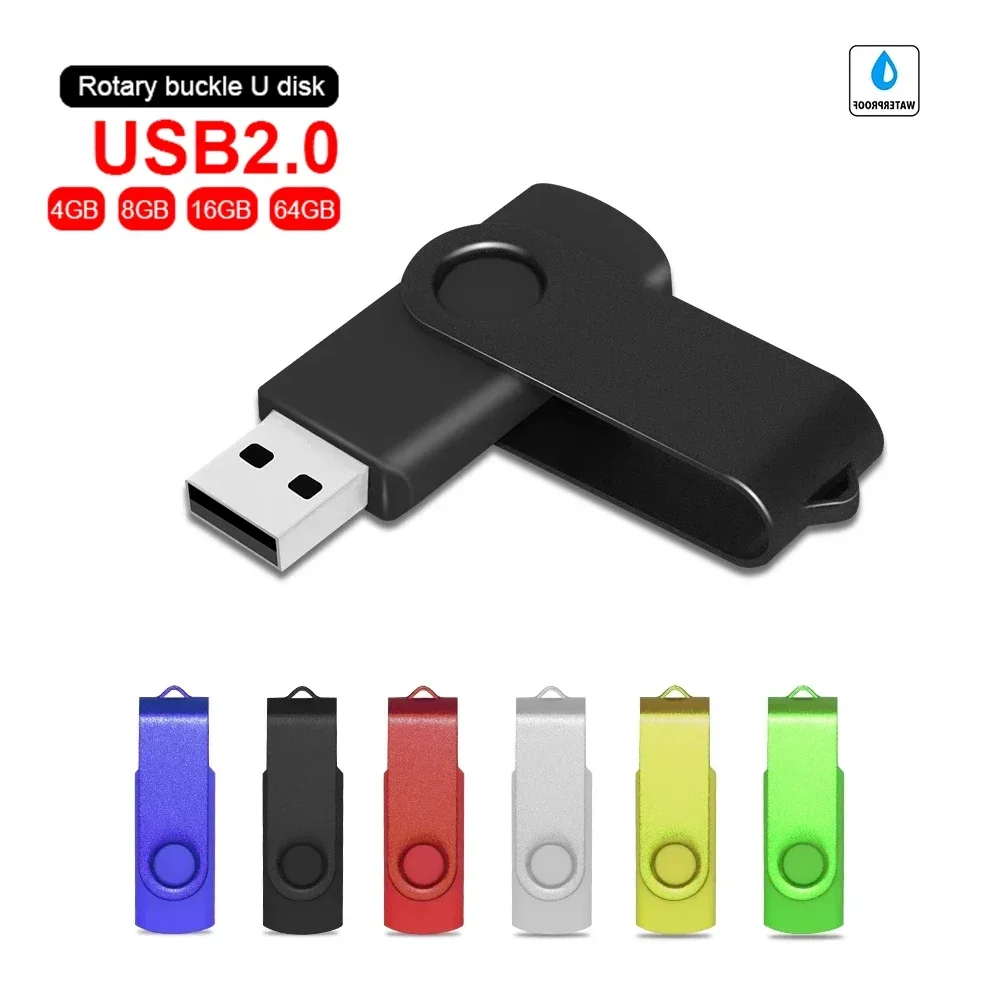 Поворотный металлический Usb флеш-накопитель 128 ГБ, флеш-накопитель 4 ГБ, 8 ГБ, 16 ГБ, 32 ГБ, высокоскоростной флеш-накопитель, U-диск 64 ГБ, 256 ГБ, 512 ГБ, 2,0, Usb-накопитель