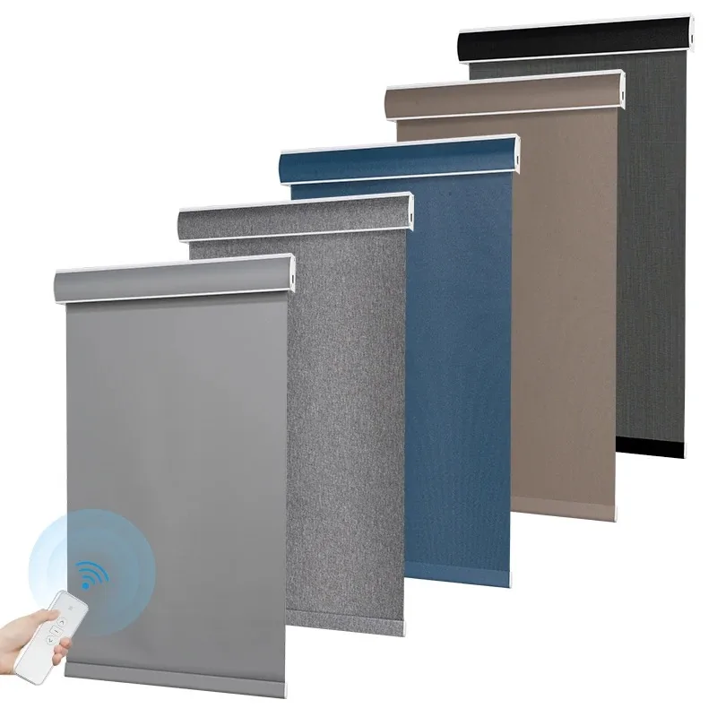 【Best Selling】Custom Motorized Blinds Smart Window Blinds Alexa Google Home Electric Roller Blinds