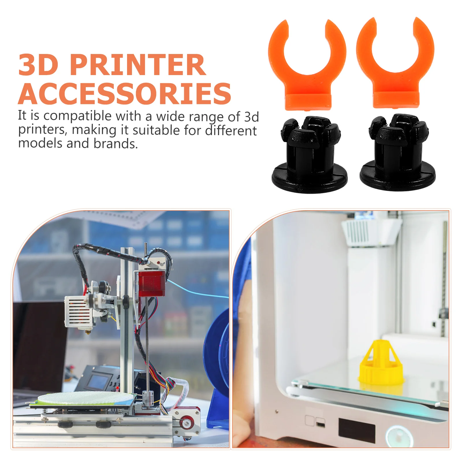 

3D Printer Clips Clamp Fitting Parts Coupling Plastic Support Quick Connector 4MM Compatible Quick Connector Accessories