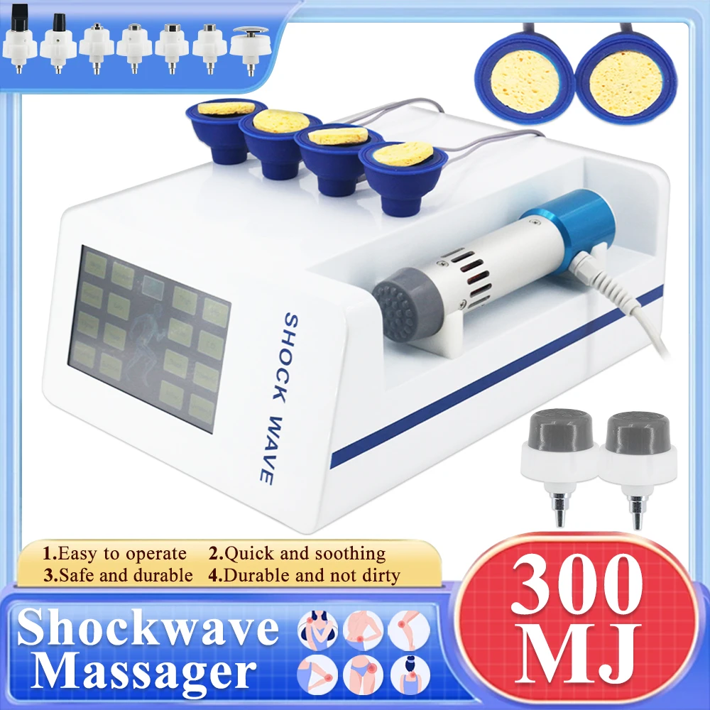 

Physiotherapy Shockwave Therapy Machine EMS For ED Treatment Lumbar Pain Relief 300MJ Shock Wave 2025 New Tech Handle Massager