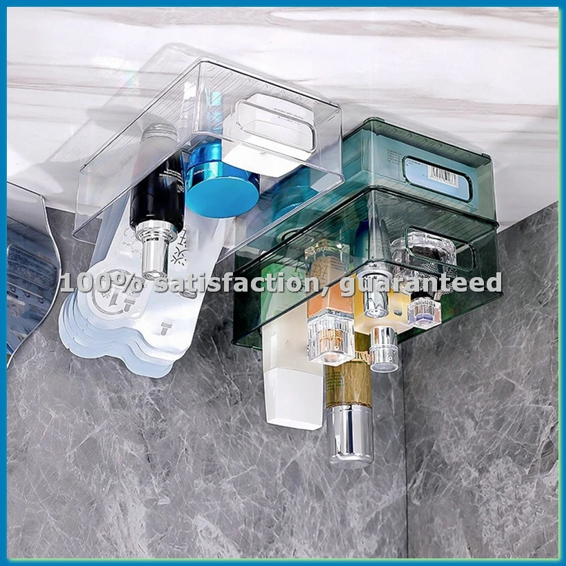 

Органайзер для еды, настольный стеллаж для хранения, коробка для косметики, штабелируемый органайзер, прозрачный - ABLL