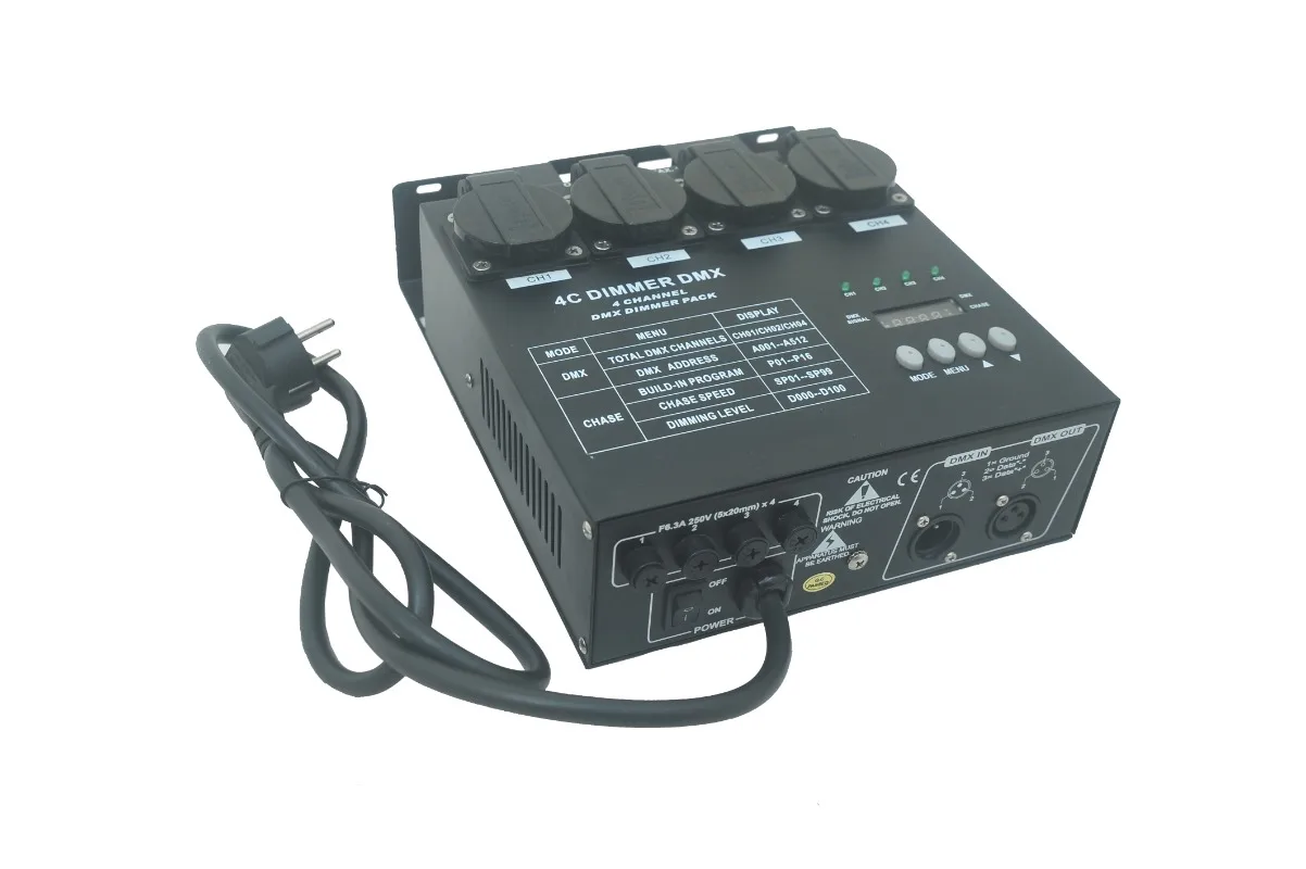 LED controller Digital 4 Channel DMX Dimmer Pack