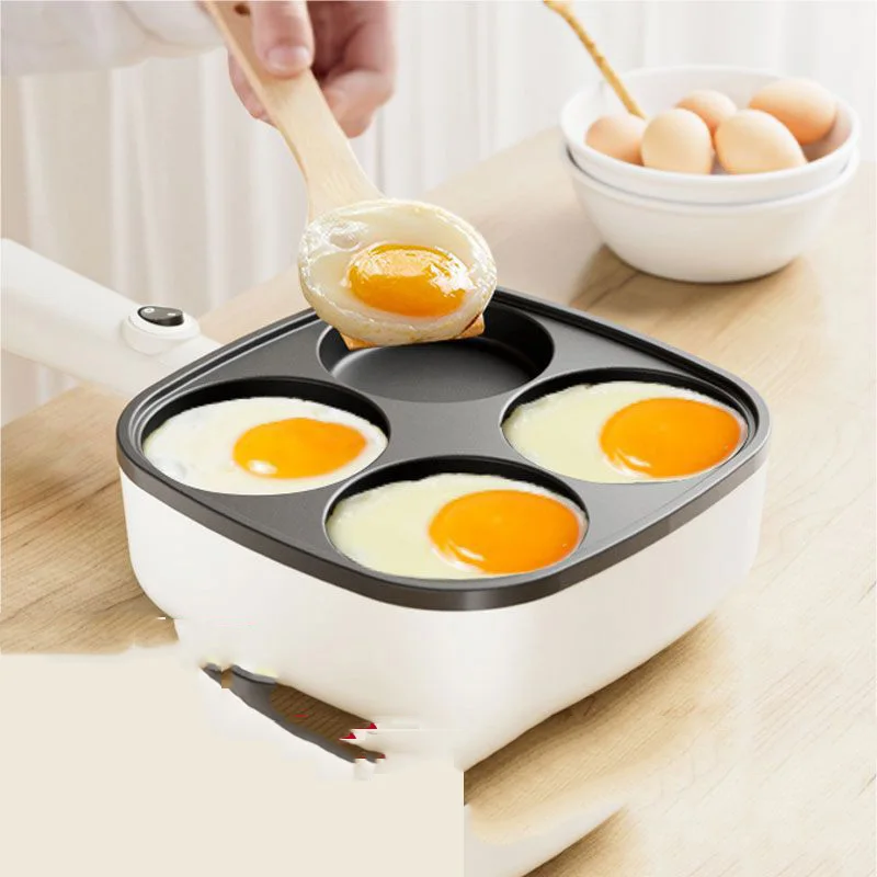 Electric Frying Pan 1PC Breakfast Maker Non-Stick Pan Home Electric Pancake Pan Plug-in Frying Eggs Four Holes Omelette Maker