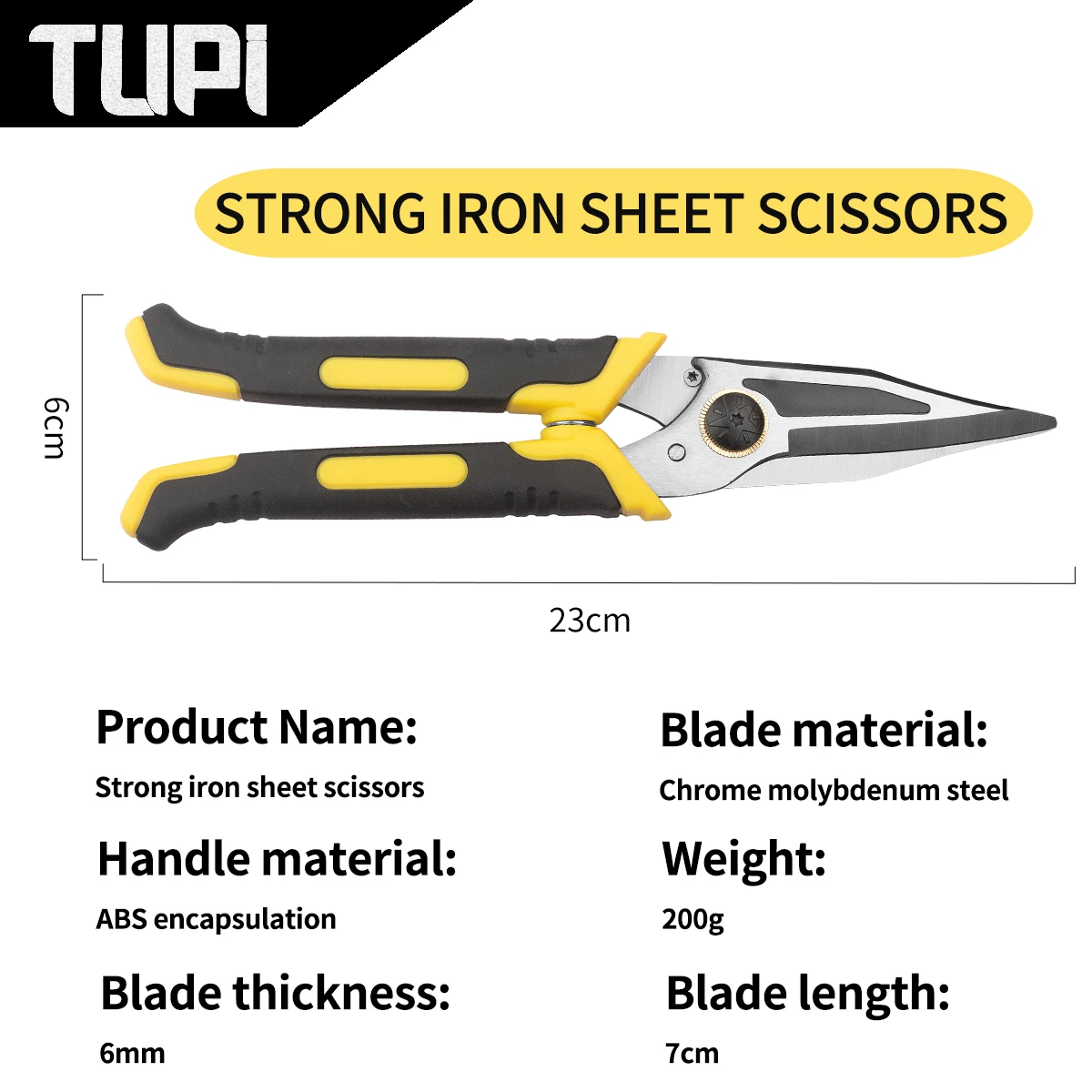 TUPI Wire Cutters Crimping Pliers Multi-function Pliers Stripping Pliers Iron Sheet Cutting Shears Professional Hand Tools