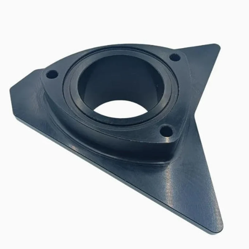 

With Anodizing Machined Milling Parts Custom CNC Machining Black Alloy Bearing Housing with Holes