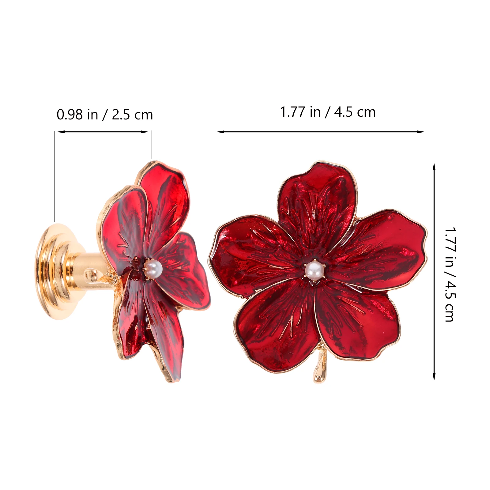 مقبض درج معدني على شكل زهرة، مقبض سحب للخزانة من سبائك الزنك للأثاث، ترقية ديكور المنزل، مقبض خزانة سهل التركيب #1