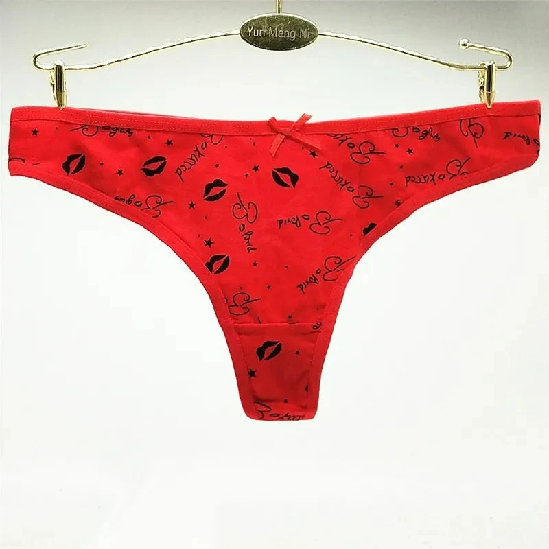 

Лидер продаж, 10 шт./лот, женские хлопковые трусики, трусы для девочек, модное женское нижнее белье с принтом, внешняя торговля, сексуальные женские стринги