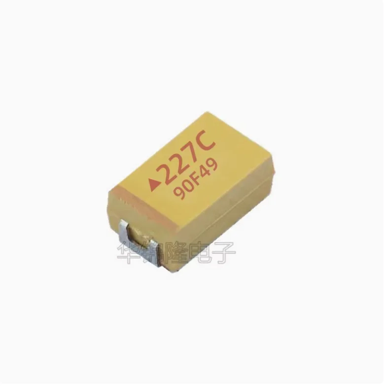 

10PCS Surface mount tantalum capacitor 227C 220UF 16V D-type 7343 10% capacitor with polarity LED