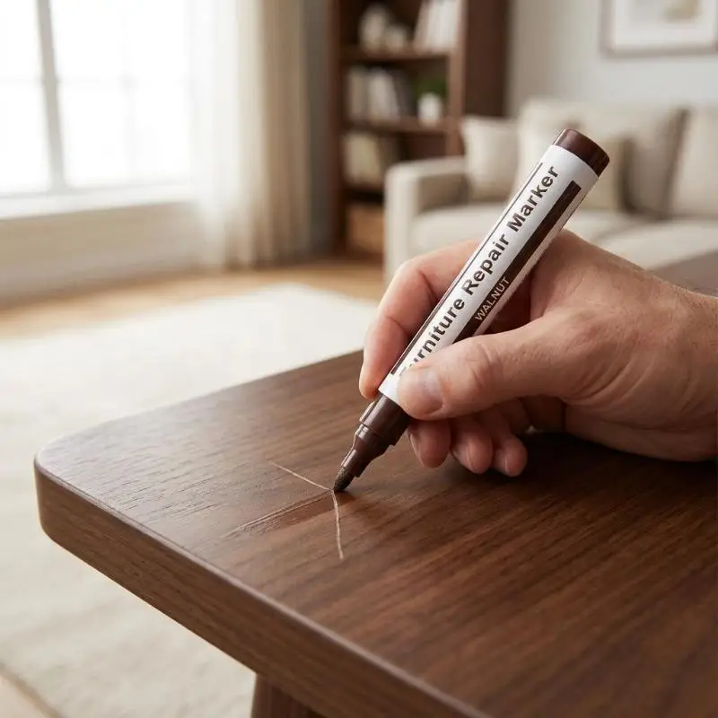 Fast Acting Wood Scratch Repair Pen Marker Kit 3 Seconds Fix Restore Tool for Wooden Floor Cabinet Furniture